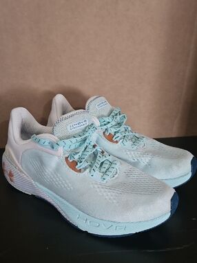 Under Armour HOVR Women's Running Shoes - Aqua/White with Navy Accents